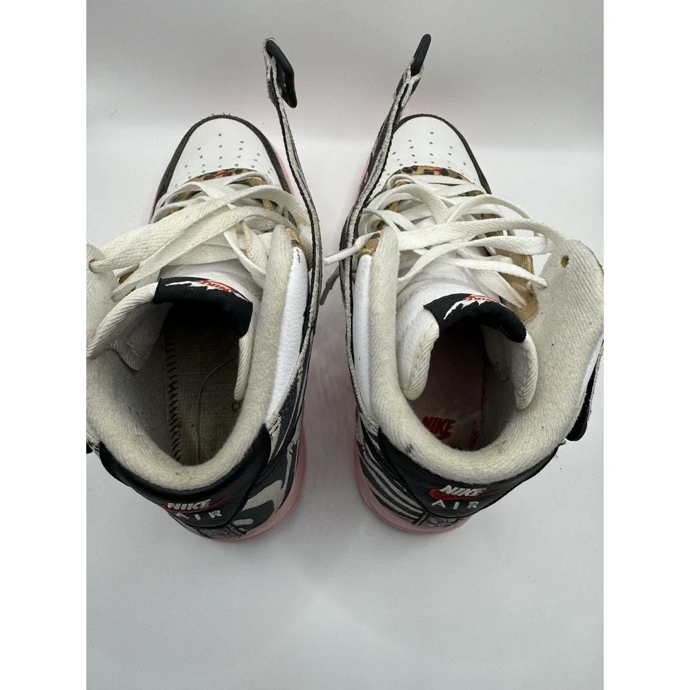 Nike Air Force 1 Women's Size 7.5 Mid Tunnel Walk Animal Instinct  Sneakers Shoe - Picture 6 of 10